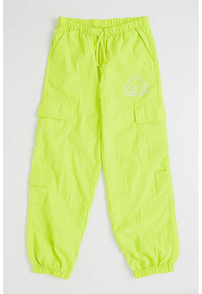 Pantaloni cargo cu talie ajustabila Capsule, Verde lime