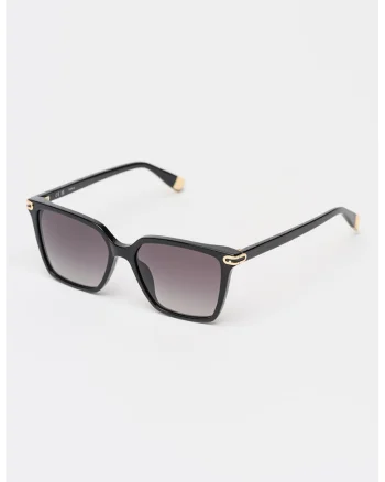 Ochelari de soare patrati cu lentile in degrade, Negru