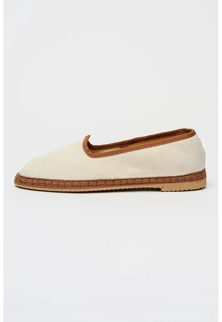 Espadrile cu varf rotund Demi, Maro Siena/Crem