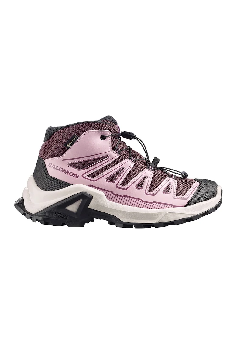 Ghete X ULTRA MID GTX pentru drumetii, Roz deschis/Negru stins/Violet tyrian