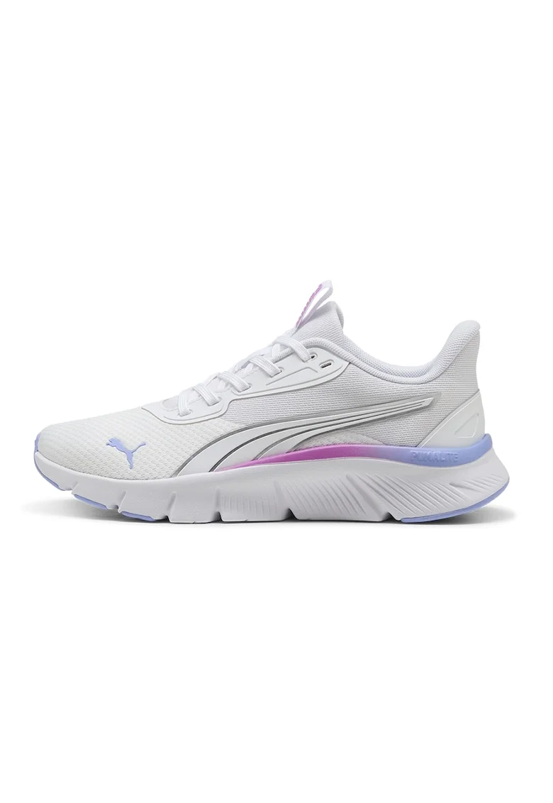 Pantofi Flexfocus Lite din plasa cu logo, pentru alergare, Albastru lavanda/Roz pastel/Alb murdar