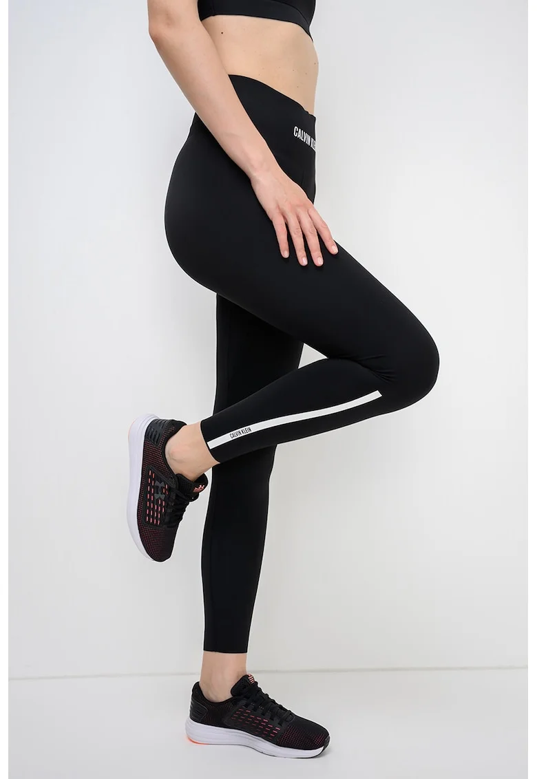 Colanti cu talie inalta pentru fitness, Negru