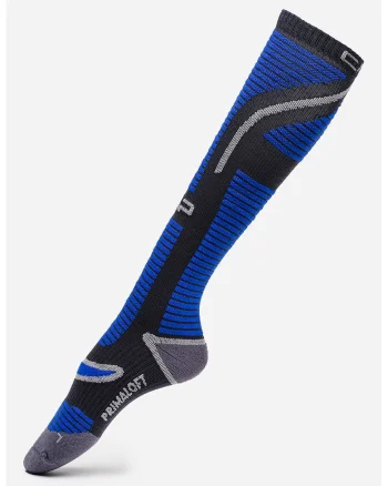 Sosete pentru schi Pirmaloft, Negru/Albastru royal/Gri inchis