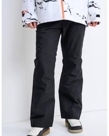 Pantaloni cu buzunare cu fermoar pentru schi, Negru