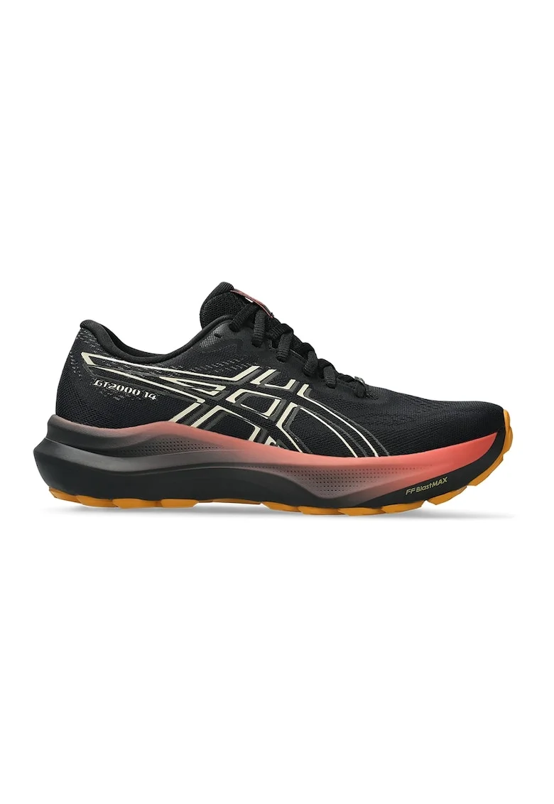Pantofi cu aspect tricotat pentru alergare GT-2000, Alb/Negru/Galben pal
