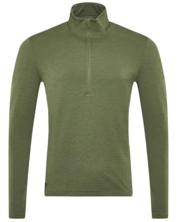 Bluza alergare barbati  Triumph 3D 1/2 Zip, Verde