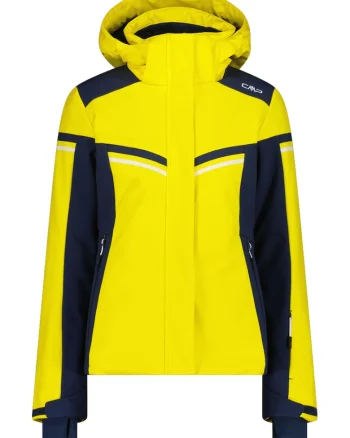 Jacheta schi dama  Softshell, Negru/Galben