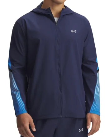 Jacheta alergare barbati  Velociti Storm FW 2025, Bleumarin