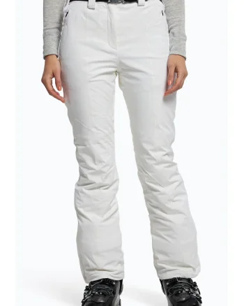 Pantaloni de dama,  Poliamida/Elastan, Alb 68455, Alb