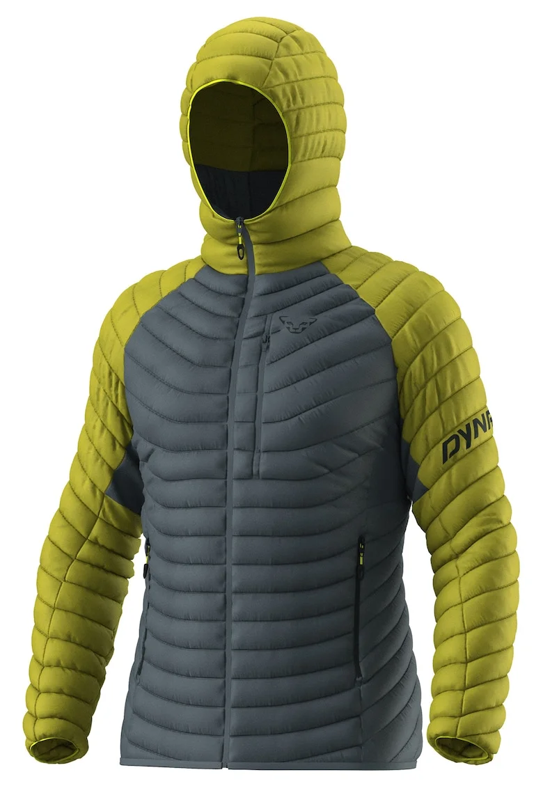 Jacheta puf barbati  Radical Down RDS FW 2025, Gri/Verde lime