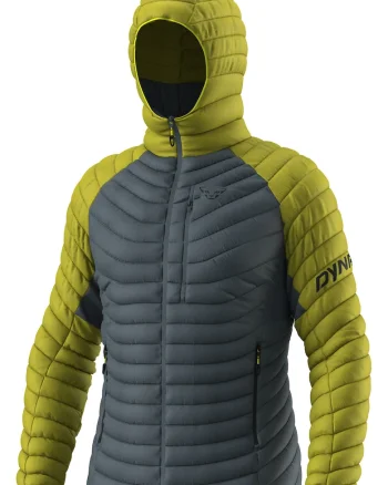 Jacheta puf barbati  Radical Down RDS FW 2025, Gri/Verde lime