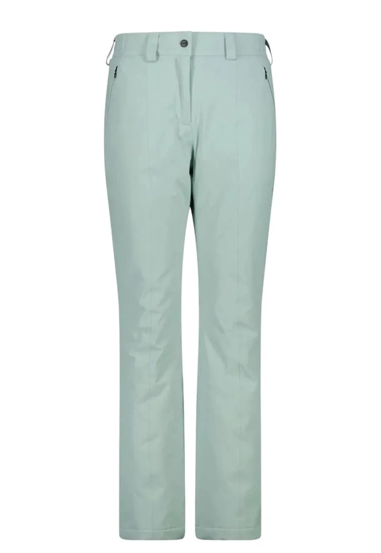 Pantaloni schi dama  3W20636 FW 2025, Visiniu/Verde menta
