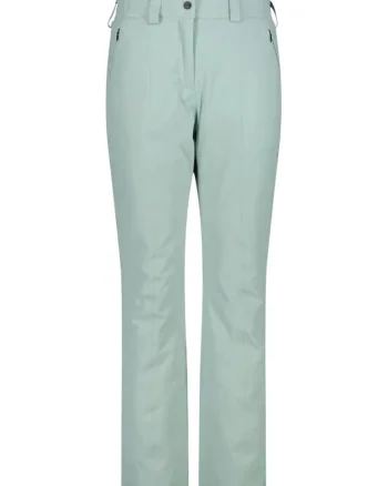 Pantaloni schi dama  3W20636 FW 2025, Visiniu/Verde menta