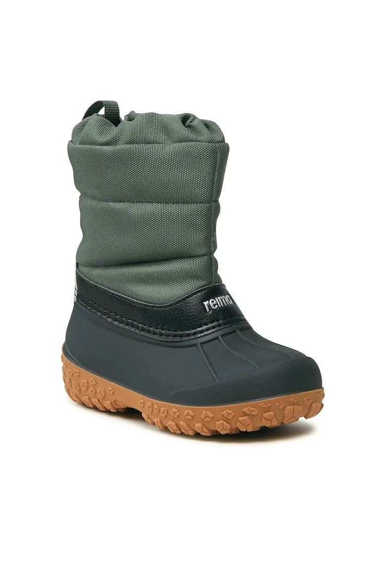 Ghete sport copii,  plastic, negru/verde,