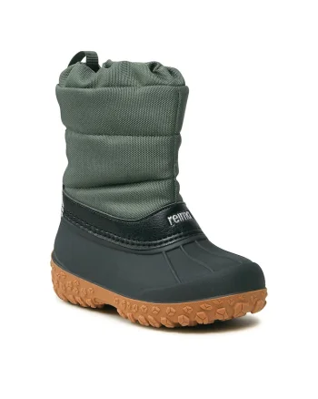 Ghete sport copii,  plastic, negru/verde,