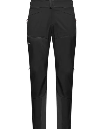 Pantaloni softshell barbati  Ortles Durastretch/Stormwall, Negru