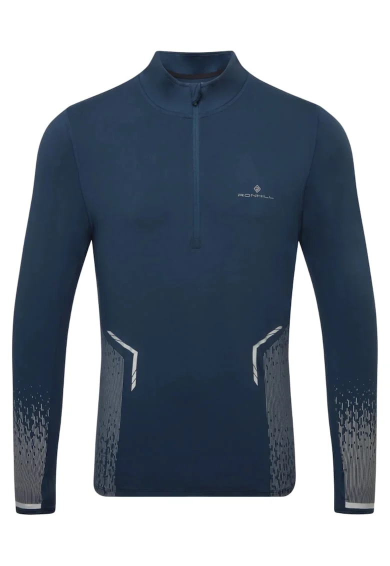 Jacheta alergare barbati  Tech Reflect 1/2 Zip FW 2025, Albastru