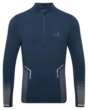 Jacheta alergare barbati  Tech Reflect 1/2 Zip FW 2025, Albastru