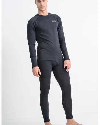 Bluza termica cu maneci raglan pentru ski Infinite Warm, Negru