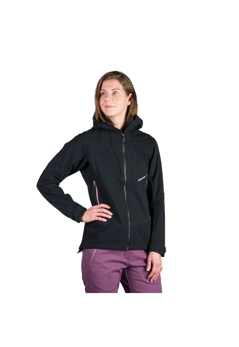 Jacheta softshell 3L femei Chandra, Negru