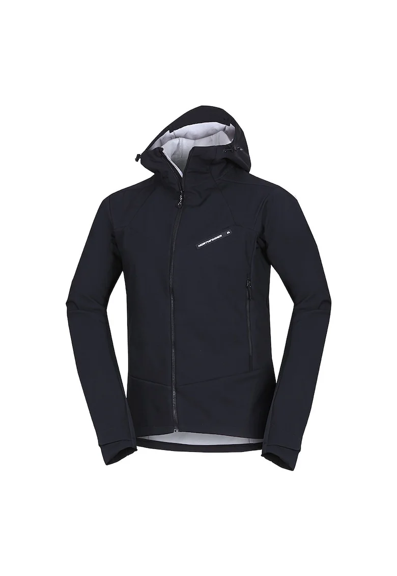 Jacheta softshell gluga barbati Aurelian, Negru