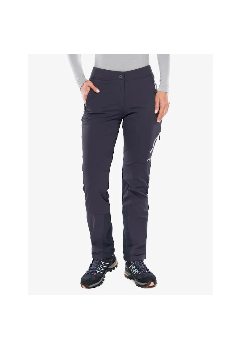 Pantaloni sport dama  Fonda, antracit/roz, material rezistent