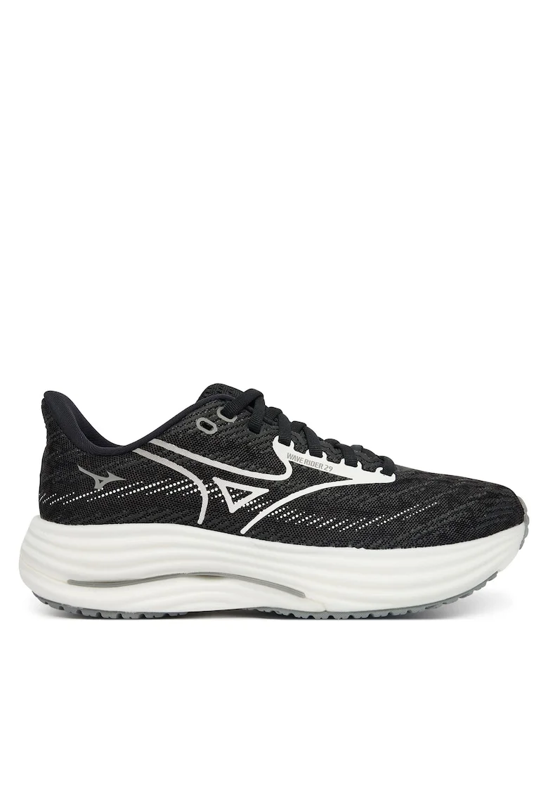 Pantofi sport dama  alergare, negru, textil