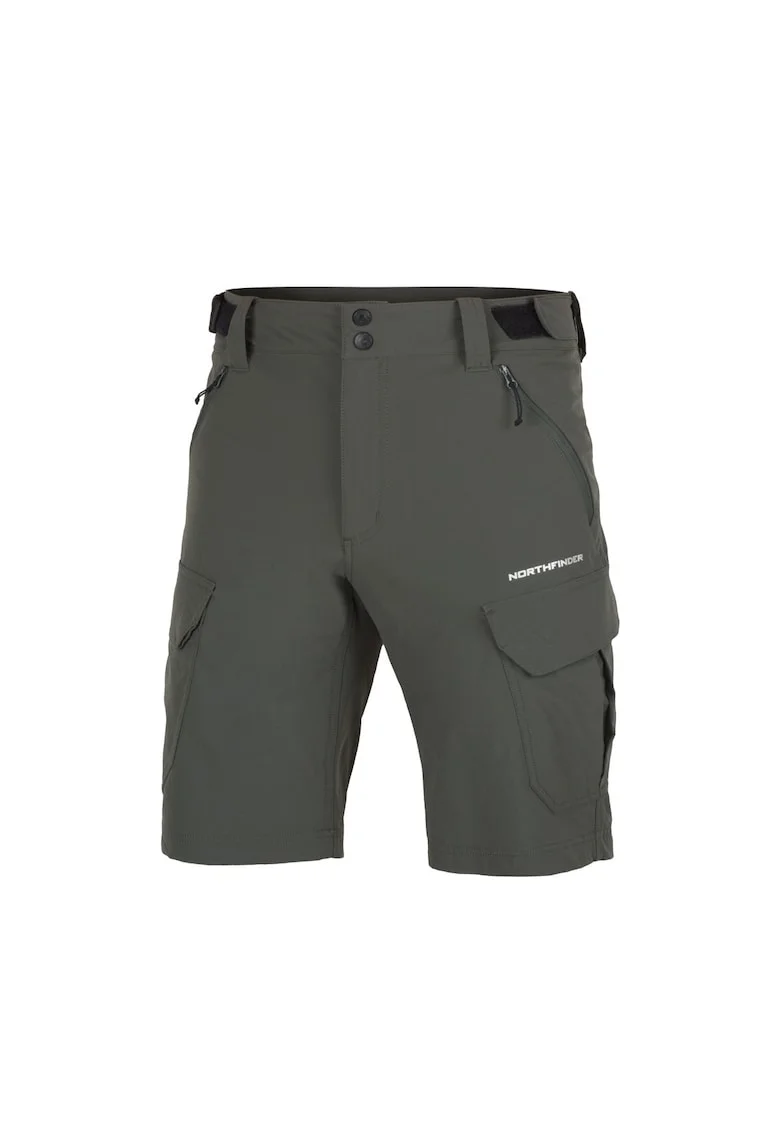 Pantaloni scurti cargo de trekking pentru barbati Anthon, Verde inchis