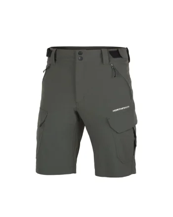 Pantaloni scurti cargo de trekking pentru barbati Anthon, Verde inchis