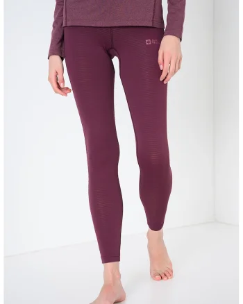 Colanti termici cu talie medie pentru ski Infinite Warm, Violet pruna