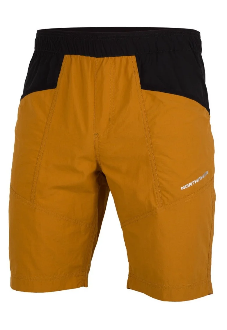 Pantaloni scurti trekking barbati  Arno, Negru/Portocaliu