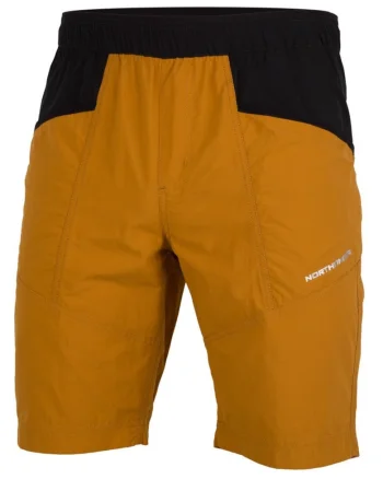 Pantaloni scurti trekking barbati  Arno, Negru/Portocaliu