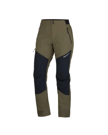 Pantaloni stretch si usori de trekking pentru barbati Fiorenzo manual, Verde/Negru