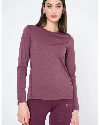 Bluza regular fit cu imprimeu logo discret Sky Thermal, Violet pruna