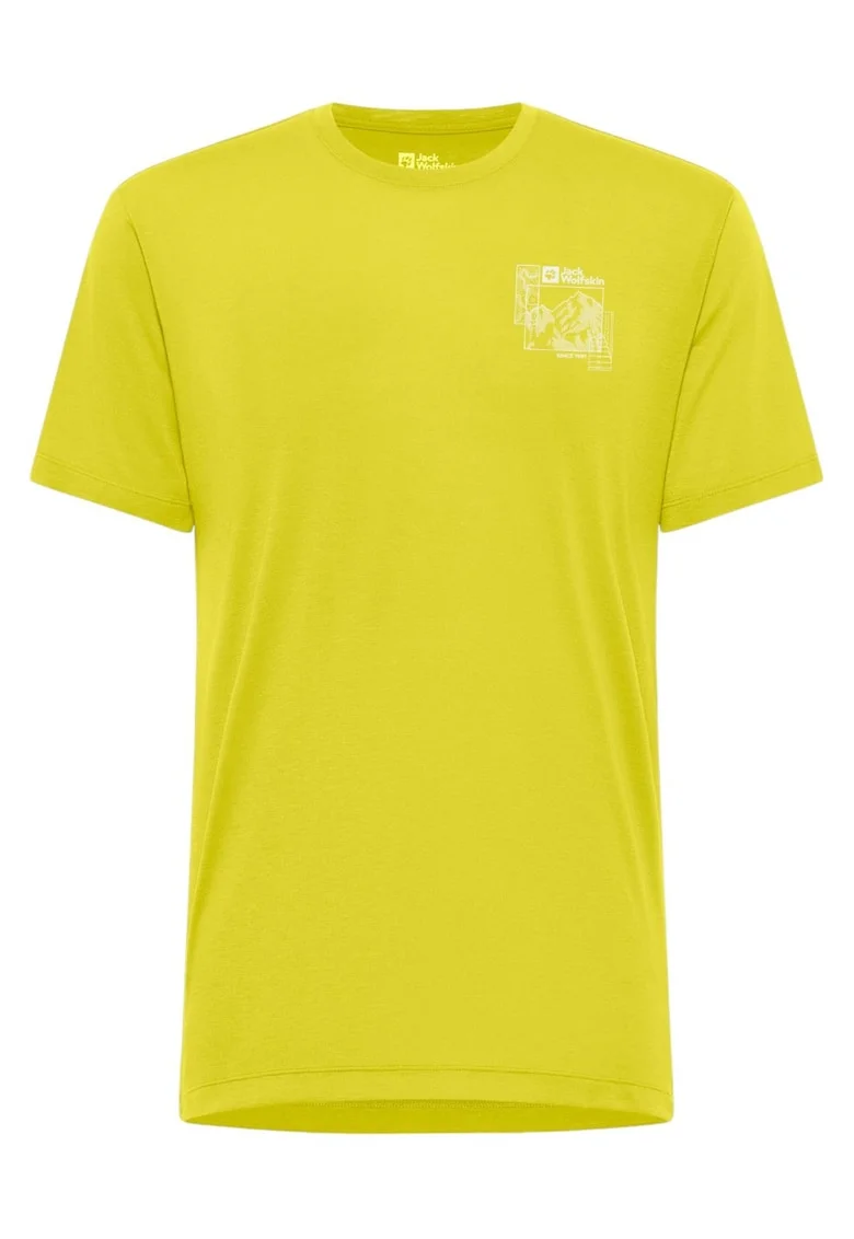 Tricou tehnic barbati  Vonnan Graphic SS 2025, Galben