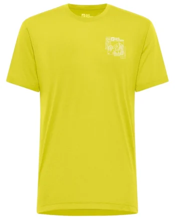 Tricou tehnic barbati  Vonnan Graphic SS 2025, Galben