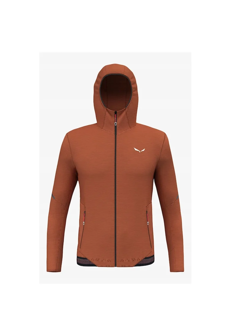 Jacheta  Pedroc PL Hooded Jacket, maro, fleece, uscare rapida