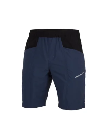 Pantaloni scurti outdoor barbati Arno, Negru/Albastru inchis