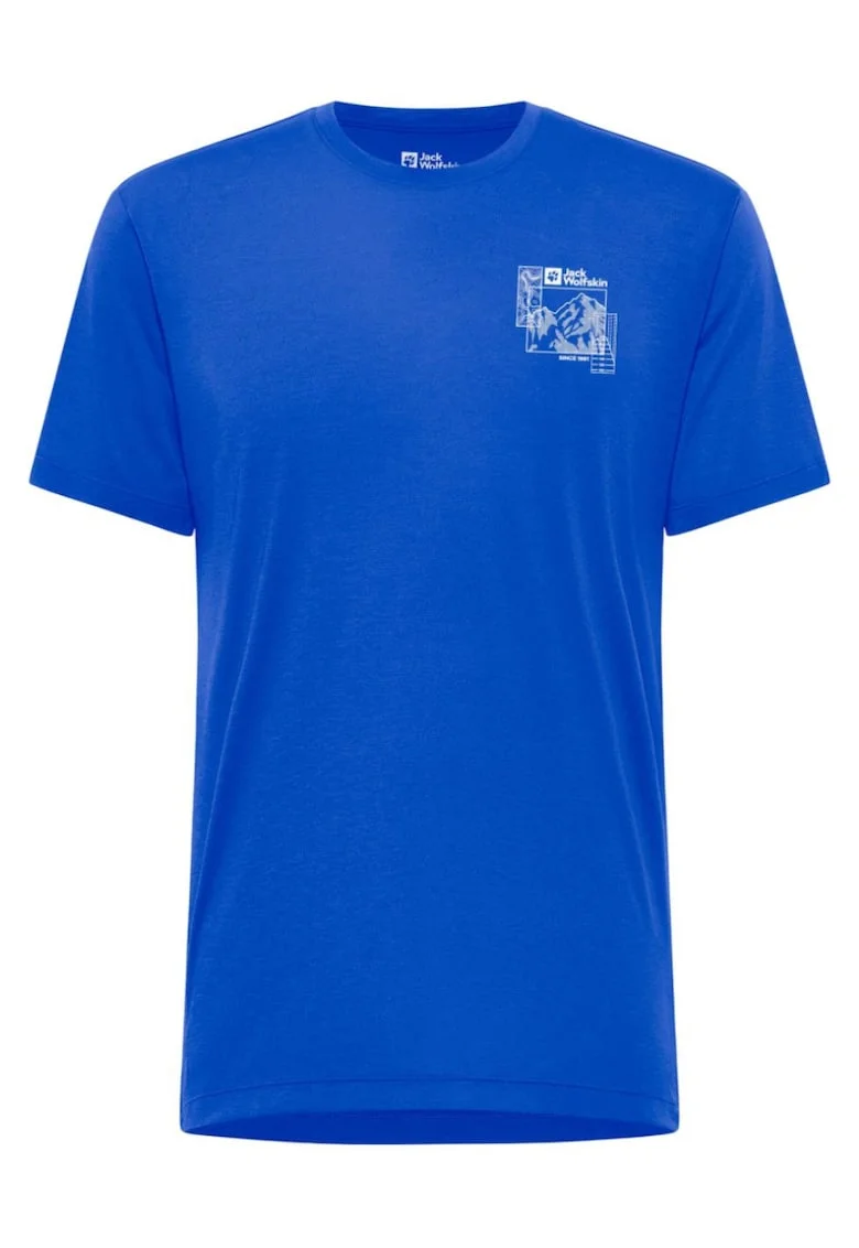 Tricou tehnic barbati  Vonnan Graphic SS 2025, Albastru