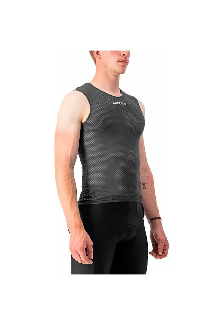 Tricou,  Poliester, Negru, Negru