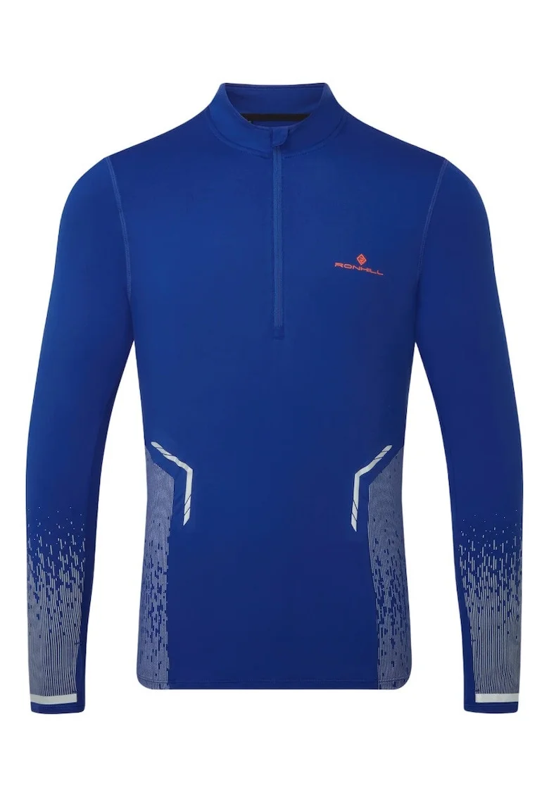Bluza alergare barbati  Tech Reflect 1/2 Zip FW 2024-Albastru-