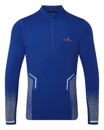 Bluza alergare barbati  Tech Reflect 1/2 Zip FW 2024-Albastru-