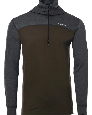 Bluza termica barbati  Lightwool, Maro/Gri
