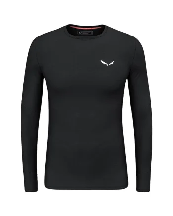 Bluza merino barbati  Cristallo Warm Alpine FW 2025, Negru