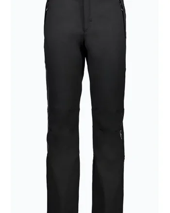 Pantaloni softshell lungi pentru barbati,  Poliester, Elastan, Negru, Negru