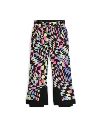 Pantaloni schi copii  Olympia, impermeabili - 18975, Negru/Multicolor