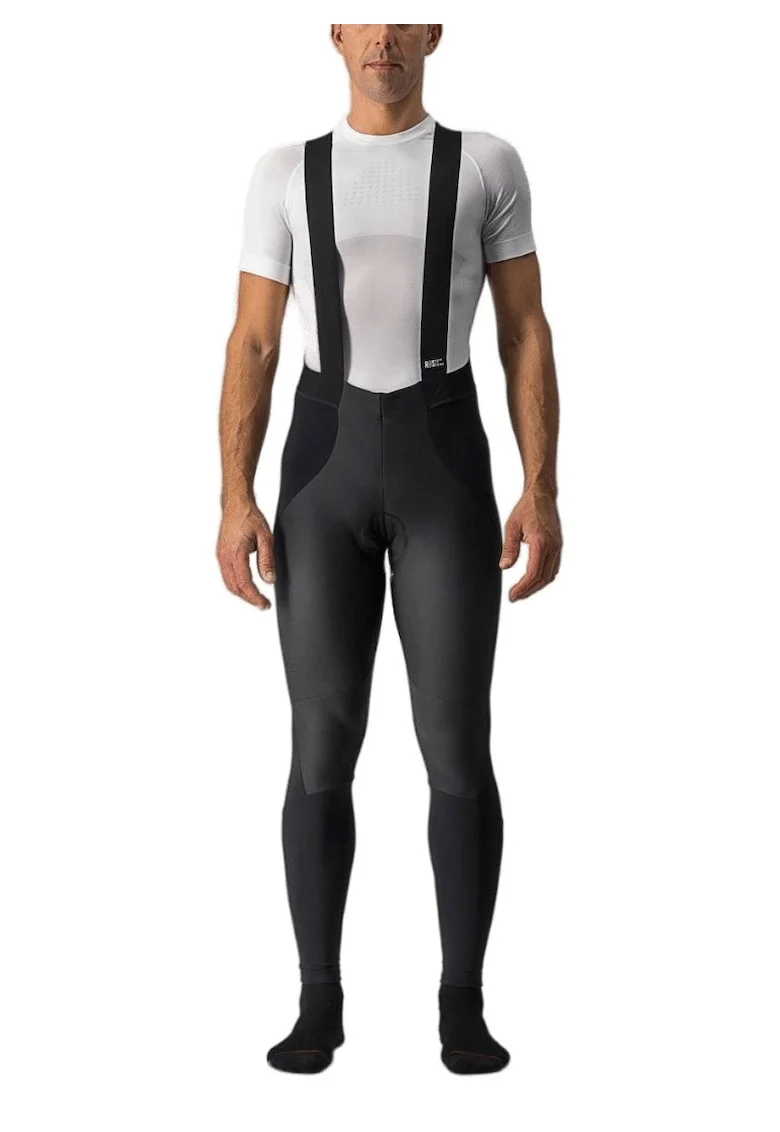 Pantaloni ciclism cu bretele barbati  Sorpasso RoS Wind, Negru