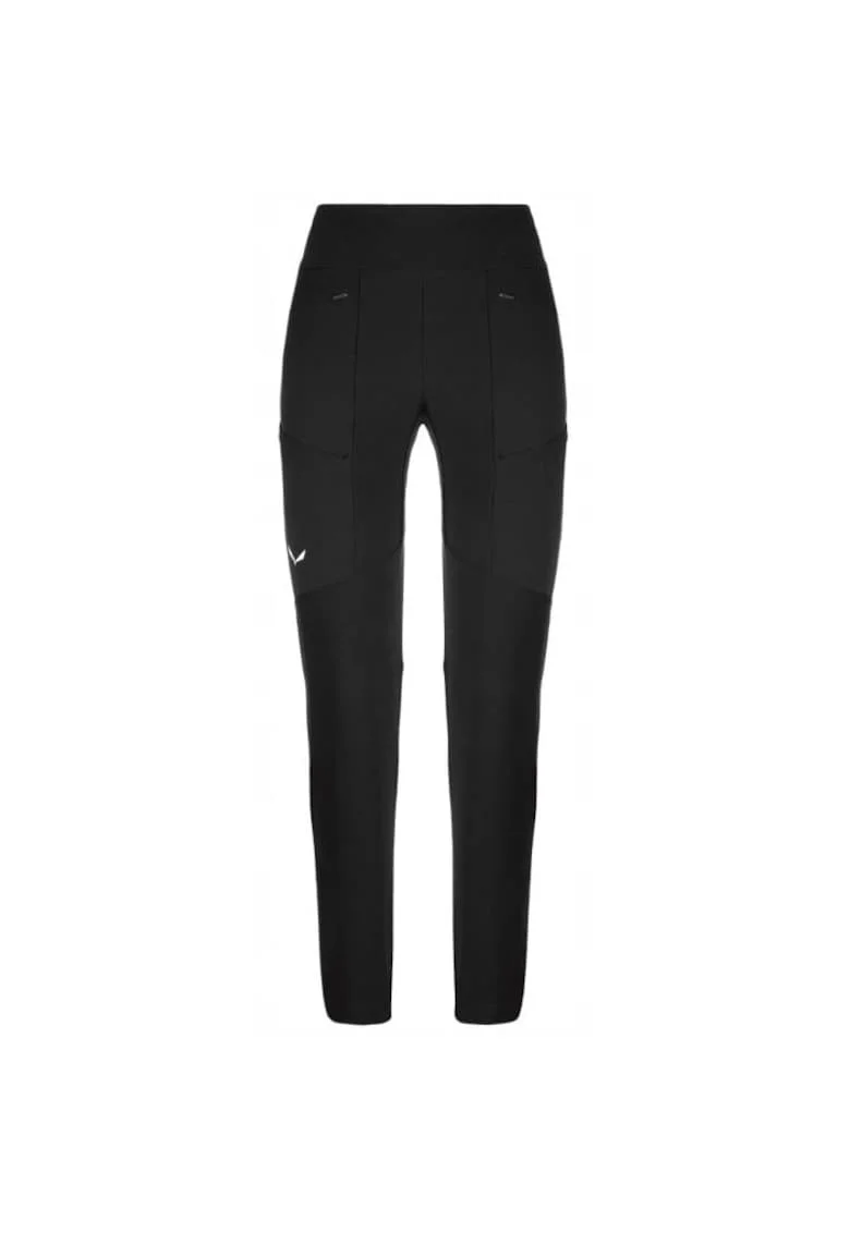 Pantaloni sport dama  Puez Dst Warm Cargo, rezistenti la vant si apa, negru, material Durastretch,