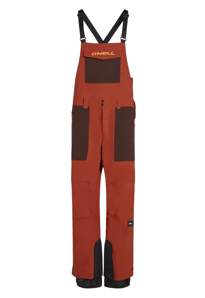 Pantaloni schi barbati  FWC'Peak Bib-Rosu-