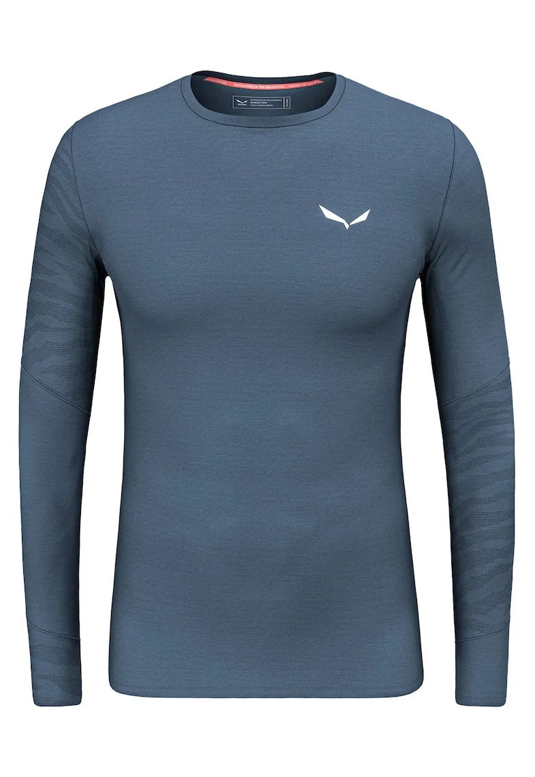 Bluza merino barbati  Cristallo Warm Alpine FW 2025-Albastru-46/S